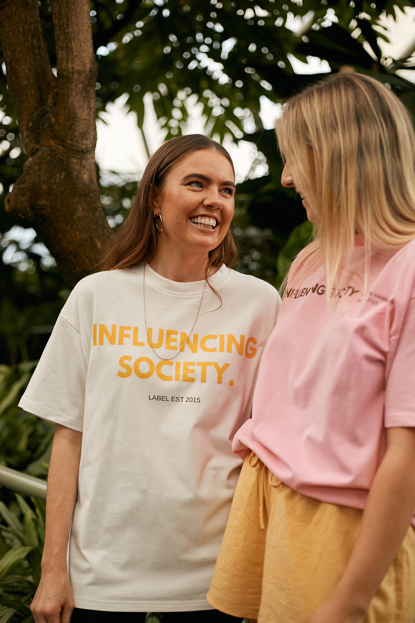 Influencing Society White Tee